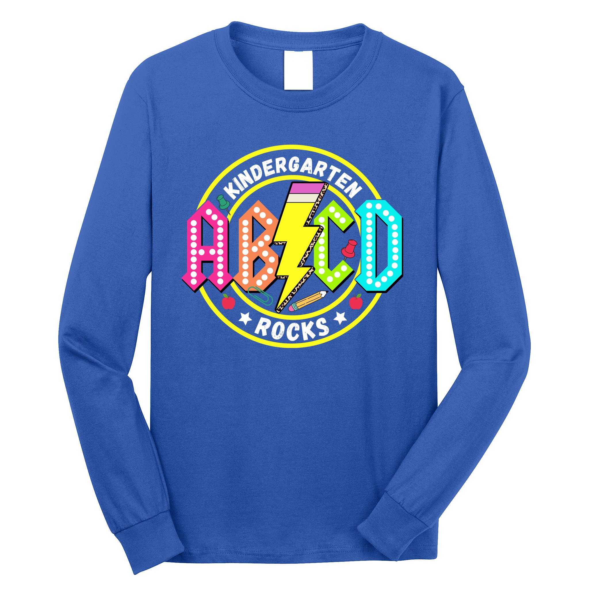 Kindergarten Rocks Back To School Long Sleeve Shirt