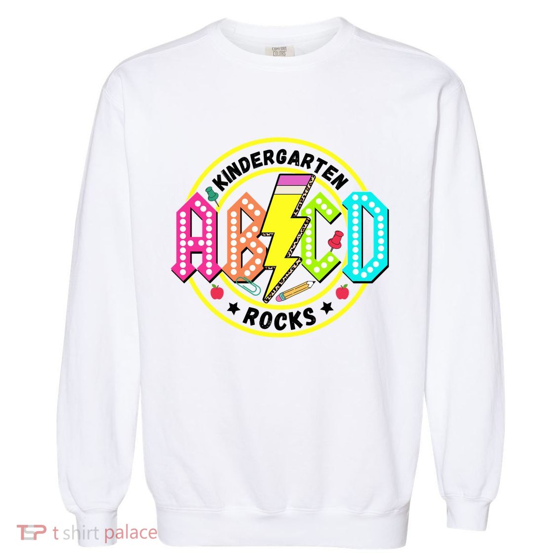 Kindergarten Rocks Back To School Garment-Dyed Sweatshirt