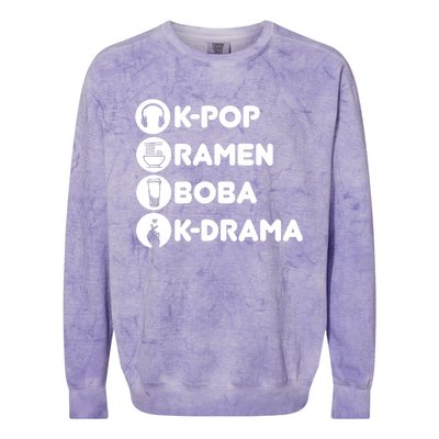 KPop Ra Boba KDrama Korean Colorblast Crewneck Sweatshirt