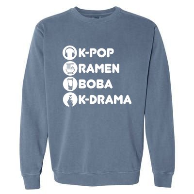 KPop Ra Boba KDrama Korean Garment-Dyed Sweatshirt