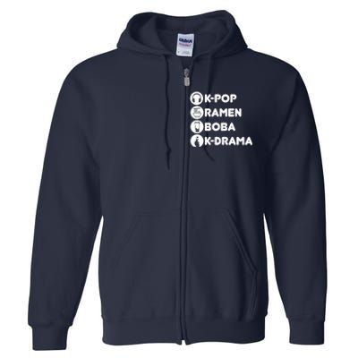 KPop Ra Boba KDrama Korean Full Zip Hoodie