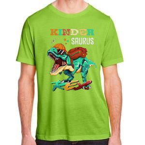 Kindersaurus Rex Back To School Gifts Adult ChromaSoft Performance T-Shirt