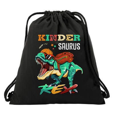 Kindersaurus Rex Back To School Gifts Drawstring Bag