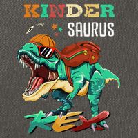 Kindersaurus Rex Back To School Gifts Cotton Canvas Backpack