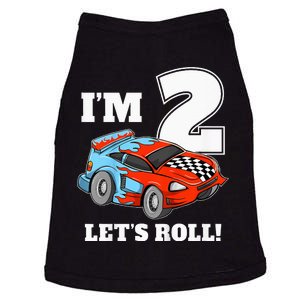 Kids Race Car 2nd Birthday Boy 2 Two Racing Car Driver Doggie Tank