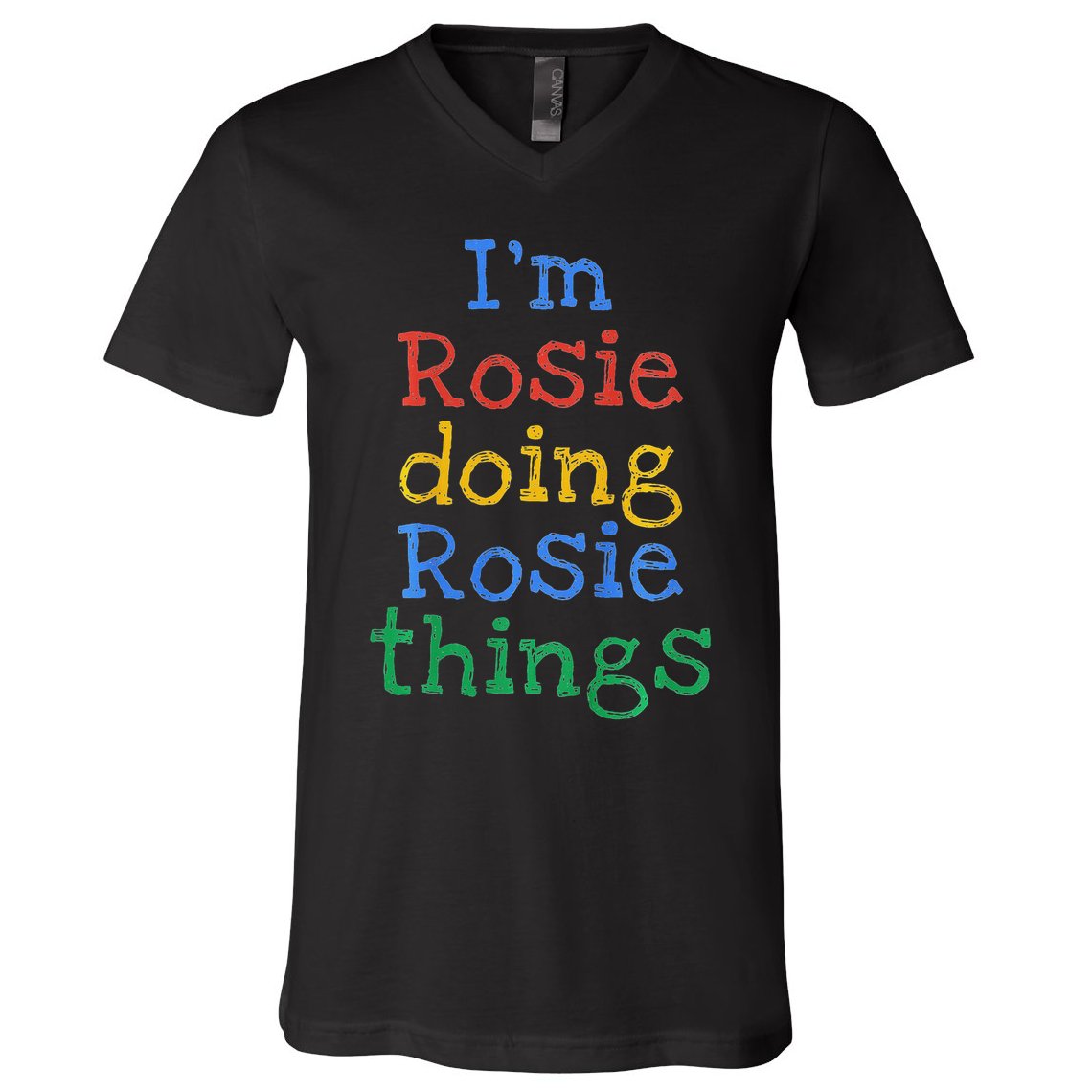 Kids Rosie Cute Toddler And Little Girls V-Neck T-Shirt