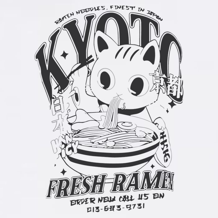Kyoto Ramen Cat Cooling Performance Crew T-Shirt