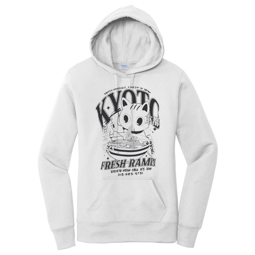 Kyoto Ramen Cat Women's Pullover Hoodie