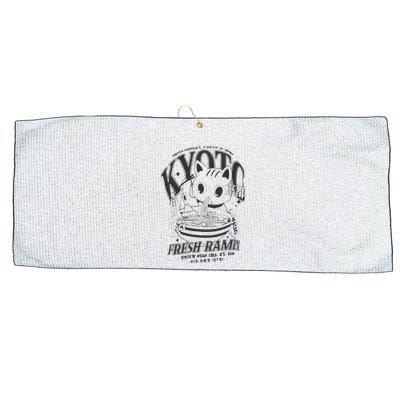 Kyoto Ramen Cat Large Microfiber Waffle Golf Towel
