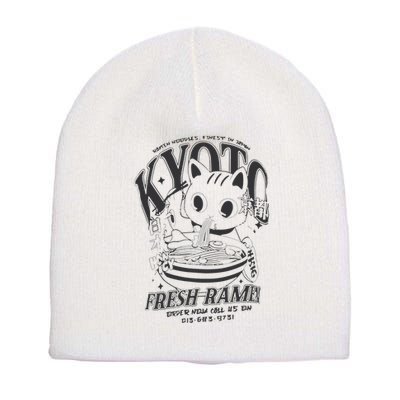 Kyoto Ramen Cat Short Acrylic Beanie