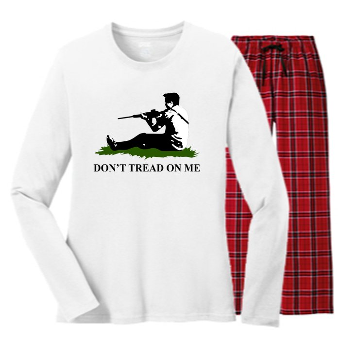 Kyle Rittenhouse Don’t Tread On Me Women's Long Sleeve Flannel Pajama Set 