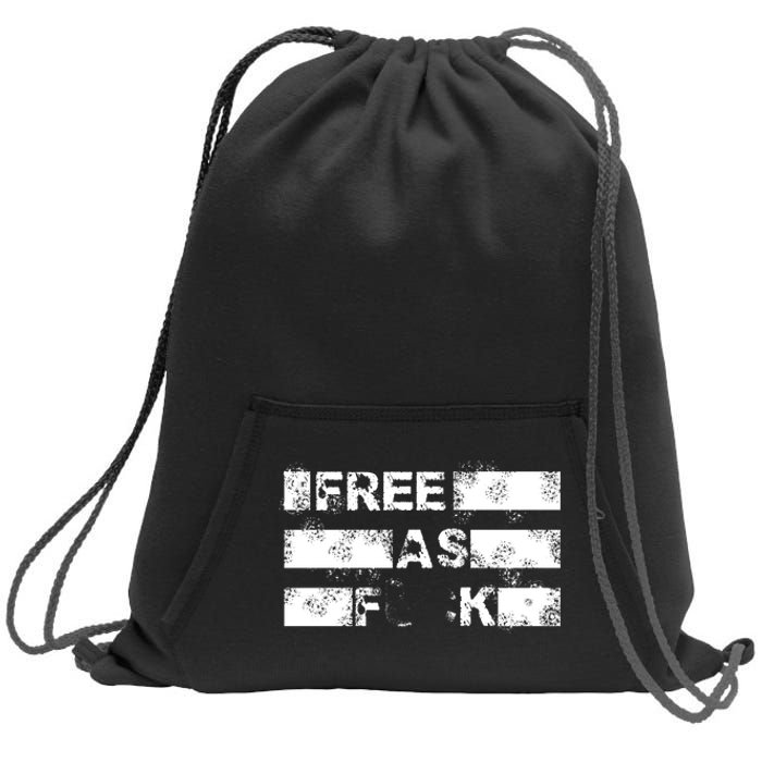 Kyle Rittenhouse Free As Fuck Sweatshirt Cinch Pack Bag