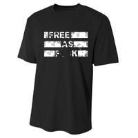 Kyle Rittenhouse Free As Fuck Performance Sprint T-Shirt