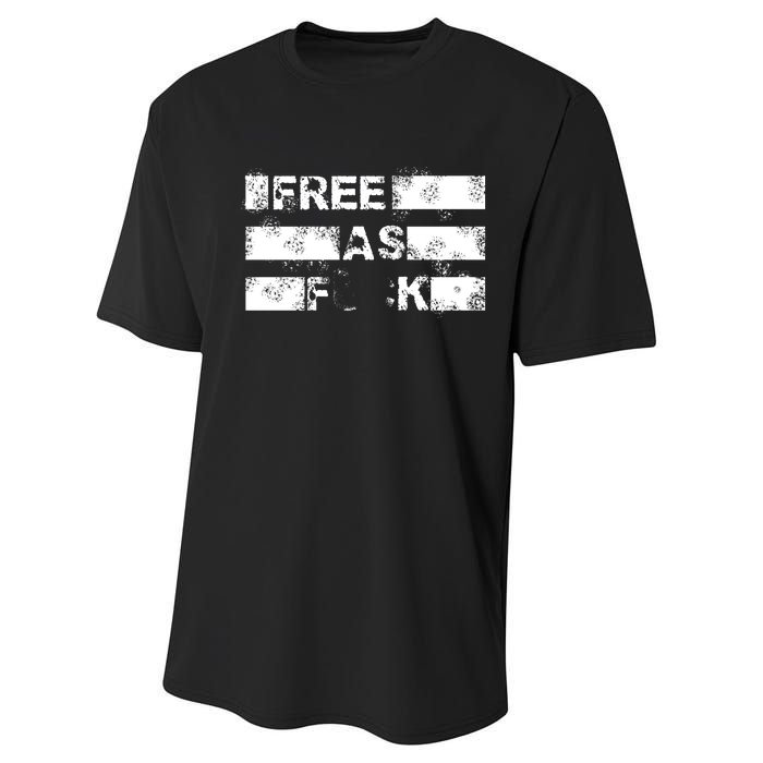 Kyle Rittenhouse Free As Fuck Performance Sprint T-Shirt