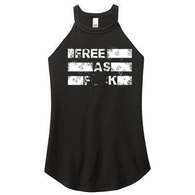 Kyle Rittenhouse Free As Fuck Women’s Perfect Tri Rocker Tank