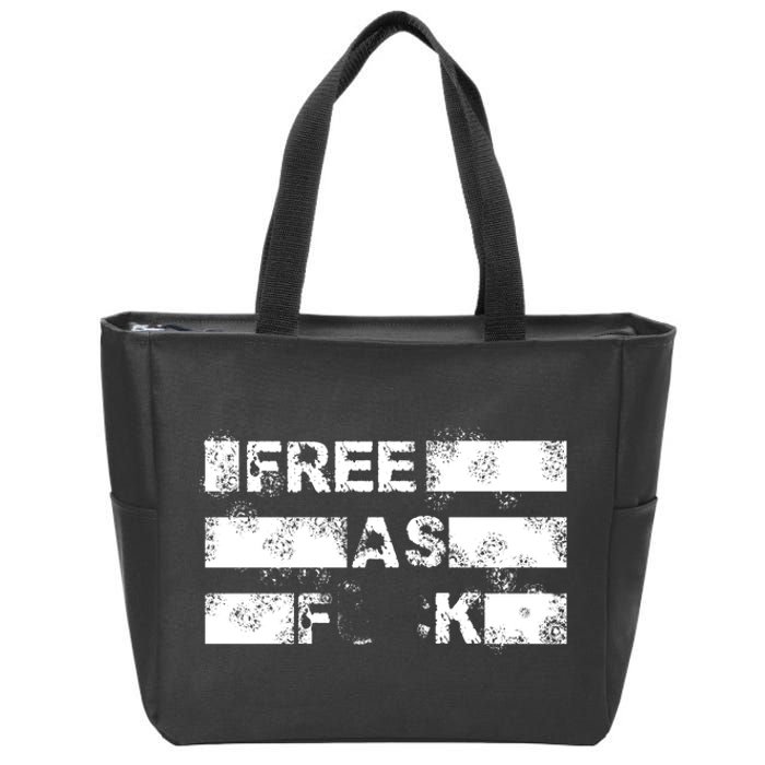 Kyle Rittenhouse Free As Fuck Zip Tote Bag