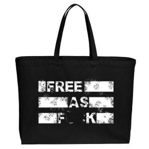 Kyle Rittenhouse Free As Fuck Cotton Canvas Jumbo Tote