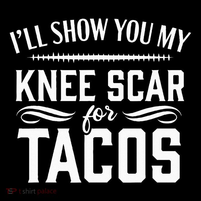 Knee Replacement Funny Tacos Surgery Recovery Gift Tall T-Shirt