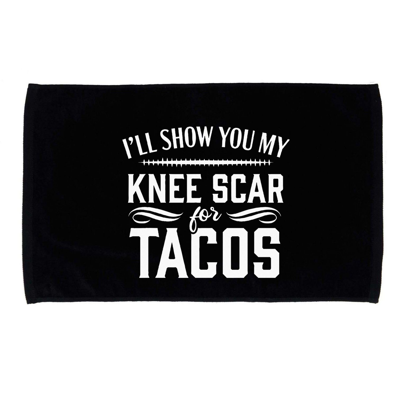 Knee Replacement Funny Tacos Surgery Recovery Gift Microfiber Hand Towel