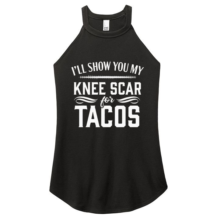 Knee Replacement Funny Tacos Surgery Recovery Gift Women's Perfect Tri Rocker Tank