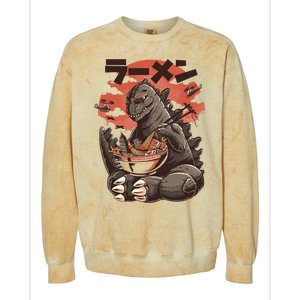 Kaiju's Ramen Sea Monster Colorblast Crewneck Sweatshirt