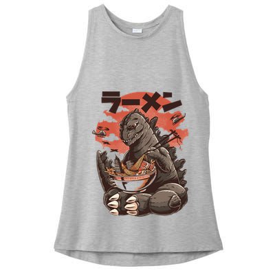 Kaiju's Ramen Sea Monster Ladies PosiCharge Tri-Blend Wicking Tank