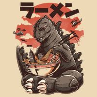 Kaiju's Ramen Sea Monster Drawstring Bag
