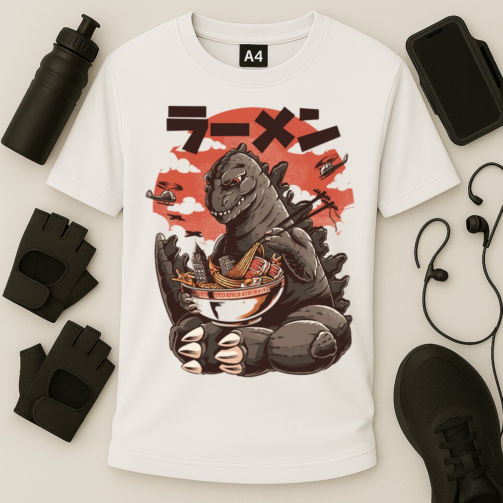 Kaiju's Ramen Sea Monster Cooling Performance Crew T-Shirt