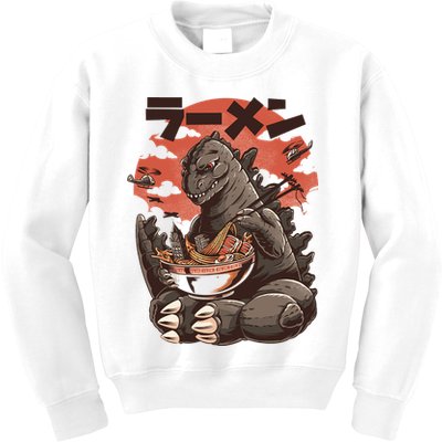 Kaiju's Ramen Sea Monster Kids Sweatshirt