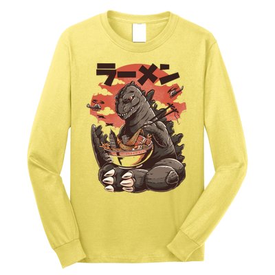 Kaiju's Ramen Sea Monster Long Sleeve Shirt