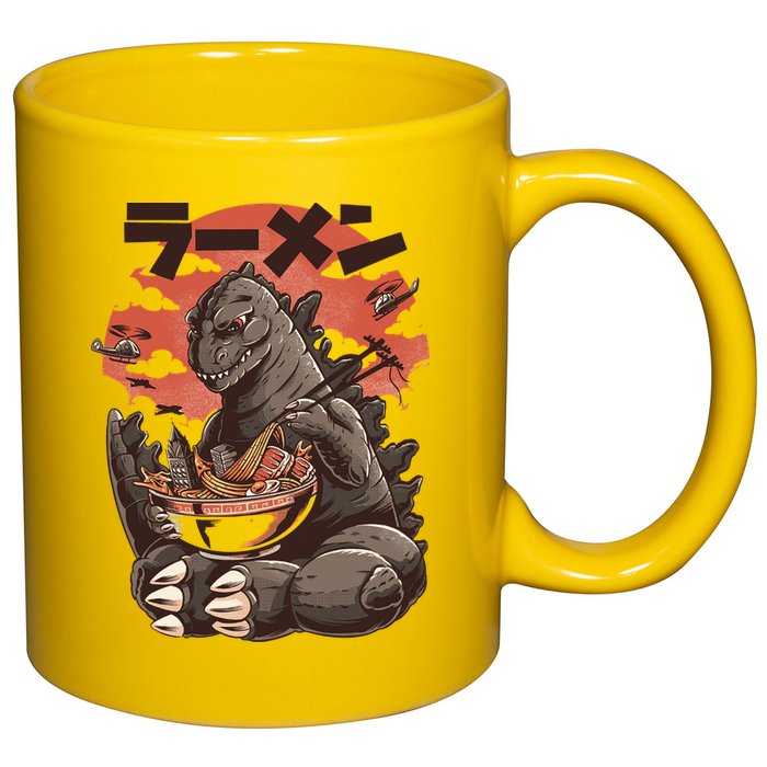Kaiju's Ramen Sea Monster 11oz C Handle Ceramic Mug