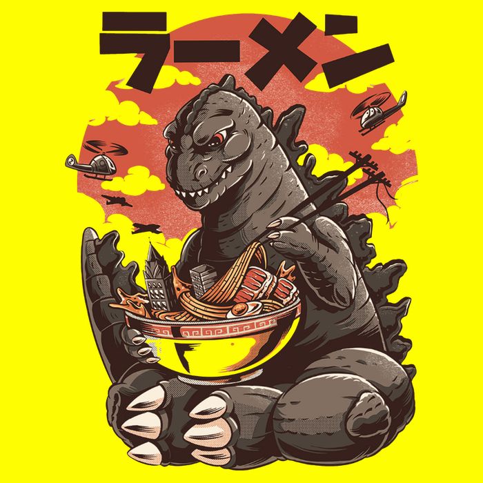 Kaiju's Ramen Sea Monster 11oz C Handle Ceramic Mug