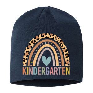 Kindergarten Rainbow Girl Boy Teacher Team Kinder Squad Sustainable Beanie