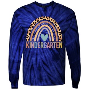 Kindergarten Rainbow Girl Boy Teacher Team Kinder Squad Tie-Dye Long Sleeve Shirt