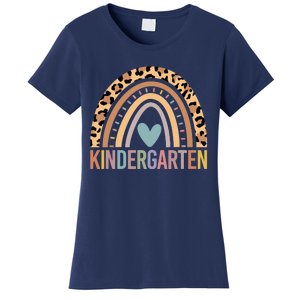 Kindergarten Rainbow Girl Boy Teacher Team Kinder Squad Women's T-Shirt