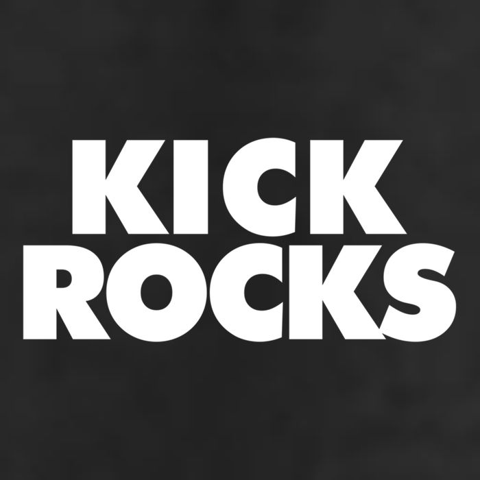 Kick Rocks Gift 7 Panel Mesh Trucker Snapback Hat