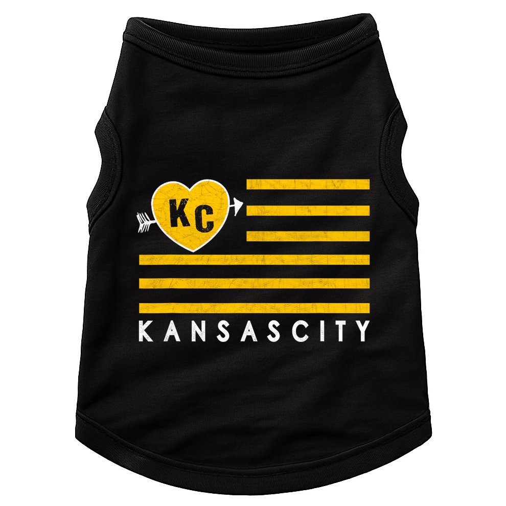 Kc Red Heart & Arrow 2 Letter Kc Kansas City Kc Love Kc Red Doggie Tank
