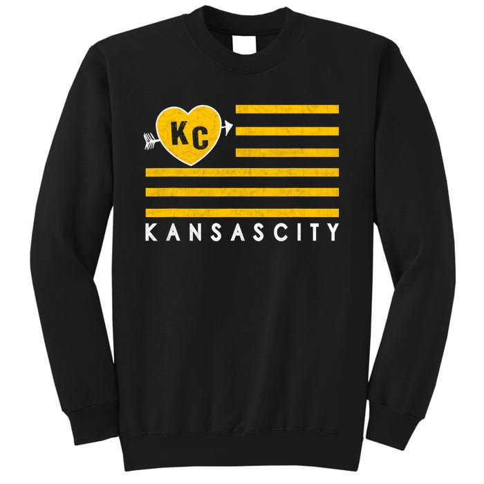 Kc Red Heart & Arrow 2 Letter Kc Kansas City Kc Love Kc Red Sweatshirt