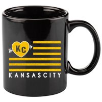 Kc Red Heart & Arrow 2 Letter Kc Kansas City Kc Love Kc Red 11oz C Handle Ceramic Mug