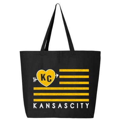 Kc Red Heart & Arrow 2 Letter Kc Kansas City Kc Love Kc Red 25L Jumbo Tote