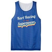 Kart Racing Is My Superpower Funny Gift Kart Racing Vintage Gift Mesh Reversible Basketball Jersey Tank