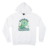 Kids Roaring Into Preschool Dinosaur T Rex Back To School Hoodie