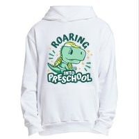 Kids Roaring Into Preschool Dinosaur T Rex Back To School Urban Pullover Hoodie