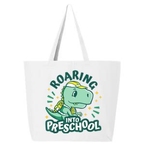 Kids Roaring Into Preschool Dinosaur T Rex Back To School 25L Jumbo Tote