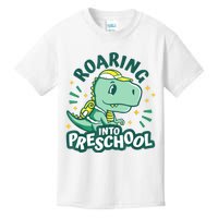 Kids Roaring Into Preschool Dinosaur T Rex Back To School Kids T-Shirt