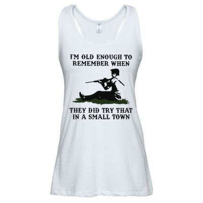 Kyle Rittenhouse Im Old Enough To Remember When They Did Try That In A Town Ladies Essential Flowy Tank