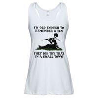 Kyle Rittenhouse Im Old Enough To Remember When They Did Try That In A Town Ladies Essential Flowy Tank