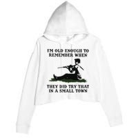 Kyle Rittenhouse Im Old Enough To Remember When They Did Try That In A Town Crop Fleece Hoodie