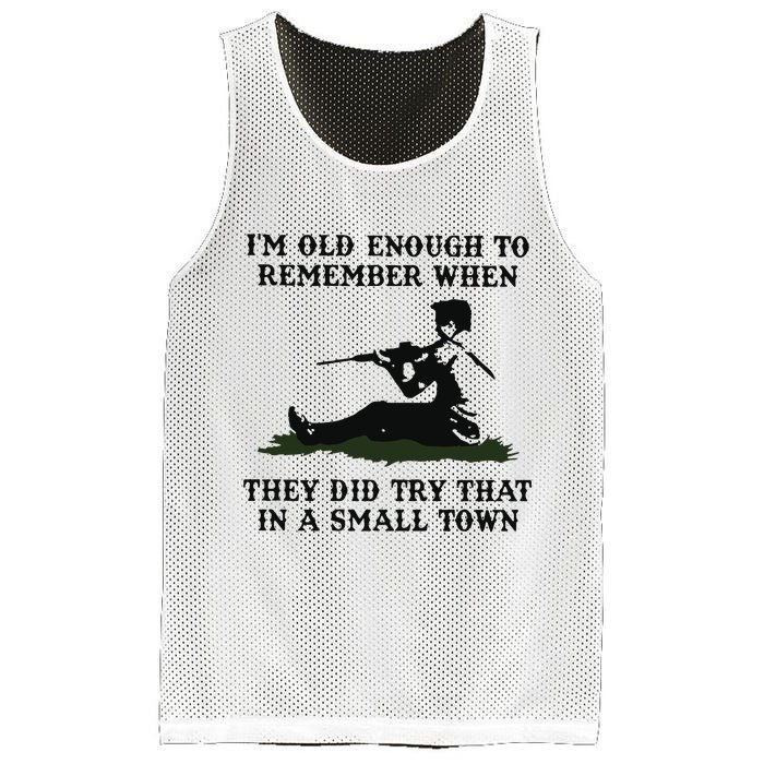 Kyle Rittenhouse Im Old Enough To Remember When They Did Try That In A Town Mesh Reversible Basketball Jersey Tank