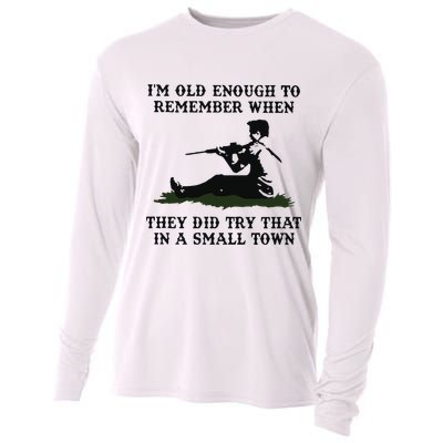 Kyle Rittenhouse Im Old Enough To Remember When They Did Try That In A Town Cooling Performance Long Sleeve Crew